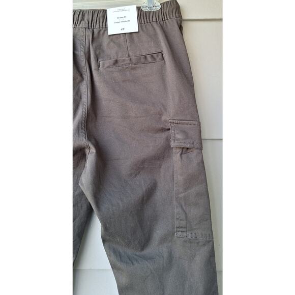 H&M Women's Olive Military Green Skinny Cargo Pants Size S Recycled Cotton blend - Picture 8 of 10